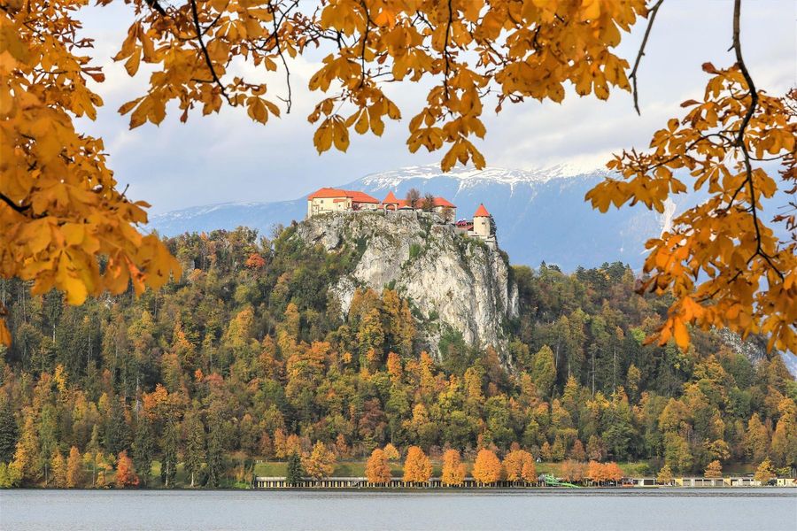 Lake Bled with the island church, ten minutes by car